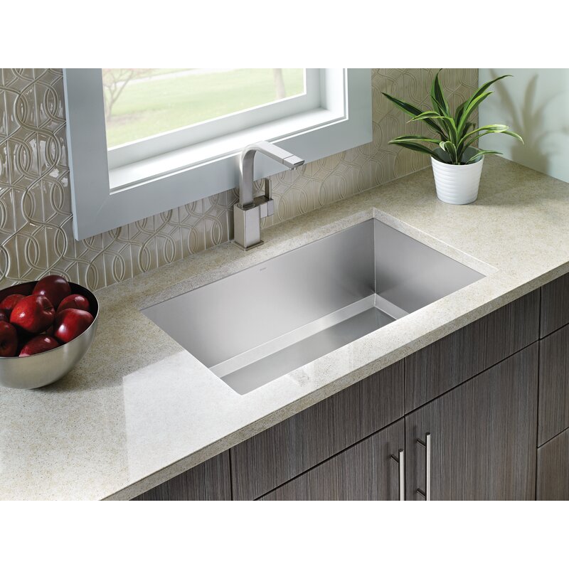 Moen 1600 Series Stainless Steel Single Bowl Kitchen Sink Wayfair